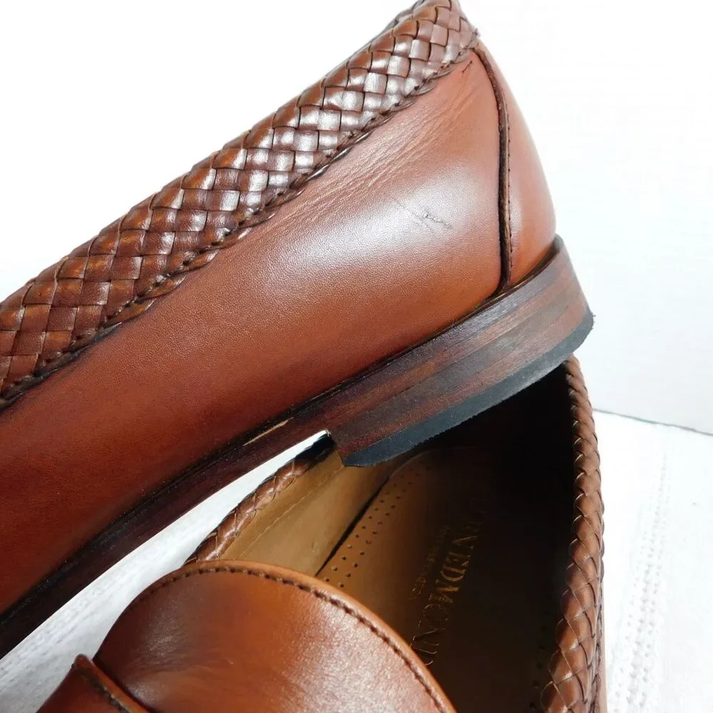 Allen Edmonds Maxfield Brown Leather Tassel Loafers 13B Slip-On Shoes New w/ Box